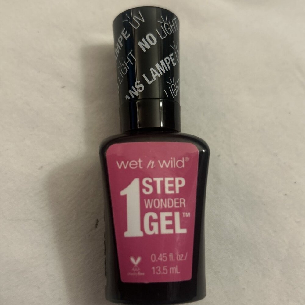 Wet N Wild 1 Step Wonder Gel Nail Polish No UV Lamp Needed 727A Bye Feluschia!